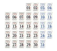 Petit calendrier de bureau 2026 peu encombrant, 365 jours en papier détachable, bloc-notes d ' écriture de table pour carnet de notes, journal, poche