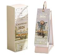 Petit calendrier de bureau 2026 - Planificateur , organiseur de table compact, décoration d'écriture élégante, calendrier annuel pratique | Pour la maison, le bureau, l'école,