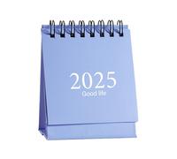 Petit calendrier de bureau, petit calendrier de bureau 2025, changement de page à 360 degrés, petit calendrier de bureau, page rotative - Calendrier réversible pour la salle de classe, plan