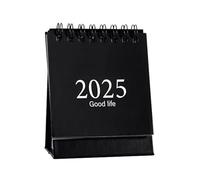 Petit calendrier de bureau, petit calendrier de bureau 2025 | Planification 2025 Planification Tournage de page à 360 degrés - Calendrier inversé pour la salle de classe, horaire mensuel, recto-verso