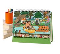 Petit Calendrier De Bureau | Planificateur Décoratif 2026 avec Illustration de Capybara - Calendrier de Table Animaux Mignons | Pour Adultes Filles Maison Appartement Bureau Table École Salle De Class