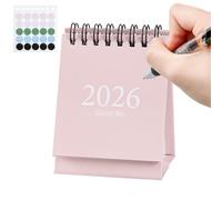 Petit Calendrier De Bureau | Planificateur Scolaire Janvier 2026 à Juillet 2027 - Calendrier Sur Pied - Pour Maison Lieu de Travail Étude Poste de Travail Dortoir Comptoir Salle de