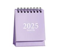 Petit calendrier de bureau - Planification quotidienne 2025, rotation de page à 360 degrés, calendrier à bascule pour salle de classe, emploi du temps mensuel, double face pour méditations, réflexions