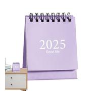 Petit calendrier de bureau - Rotation de page à 360 degrés - Retournement pour salle de classe, emploi du temps mensuel, double face pour méditations, réflexions, bénédictions