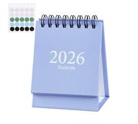 Petit Calendrier De - Papier | Janvier 2026 - Juillet 2027 | Calendrier De À Rabat Debout | Planificateur D'horaires Compact Pour Le Et La Maison Pour Un Suivi Facile Des Dates Or