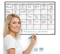 Petit calendrier mural effaçable à sec pour bureau, 43,2 x 66 cm, réutilisable pour le bureau, le mois familial, écrire un planning mensuel, tableau blanc roulé, tableau blanc roulé, calendrier de