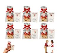 Petit câlin de Noël de poche, cadeau de Noël avec cartes d'encouragement, cadeau de Noël de poche en résine, joli Père Noël, souvenir de soutien émotionnel pour amis, famille et enfants