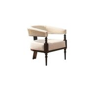 Petit canapé confortable en rotin - Élégant fauteuil inclinable en bois pour salon, chambre à coucher, hôtel et café - Canapé de loisirs compact pour détente et confort