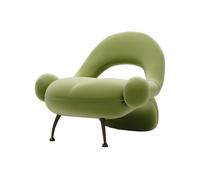Petit canapé de loisirs pour salon - Canapé simple élégant pour chambre à coucher, hôtel et famille d'accueil - Chaise compacte couleur sable, design moderne, mobilier de personnalité (B)