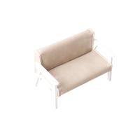 Petit canapé en cuir réaliste pour maisons de poupée échelle 1 12 meubles de salon accessoire de maison fait à la main jouet créatif maison meubles de collection