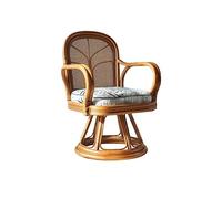 Petit Canapé Fauteuil de Loisirs en rotin Canapé Salon de thé Balcon Dossier Chaise Maison Rotin Pivotant Inclinable Canapés pour Le Salon