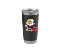 Petit canard chez les jeunes sapeurs-pompiers Gobelet isotherme en acier inoxydable double paroi