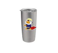 Petit canard chez les jeunes sapeurs-pompiers Gobelet isotherme en acier inoxydable double paroi