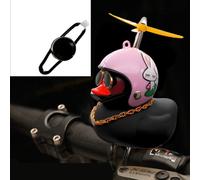 Petit Canard Jaune Debout Pour Décoration De Vélo,Casque D'hélice,Canard Cassé,Vent,Ornements De Vélo,Moto,Cyclisme - Type Black Duck 3