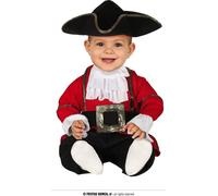 Petit capitaine pirate Costume de pirate pour jeunes enfants rouge-noir-blanc