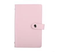 Petit carnet de comptes avec pince à billets intégrée pour une gestion efficace de l'argent et un stockage sécurisé des valeurs nominales (rose)
