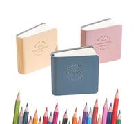 Petit carnet de croquis | Carnet de croquis d'art de poche 3 pièces | Petit carnet de croquis de voyage | Petit livre aquarelle à texture carrée | Carnet de croquis portable pour l'école, les voyages