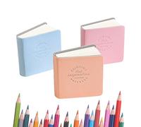 Petit carnet de croquis portable pour aquarelle | 48 pages 3 pièces 5 x 5 cm portable pour voyage, école, business art