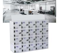 Petit casier sécurisé avec clés et serrures pour rangement de téléphone portable, aucun assemblage nécessaire, idéal pour l'école, l'usine et le bureau B 100grid