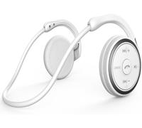 Petit casque Bluetooth, sans fil, son cristallin, 12H - blanc