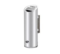 Petit cendrier mural d'extérieur - Cendrier à poser sur pied en acier inoxydable - Sans fumée - Coupe-vent - Verrouillable - Pour terrasse et jardin