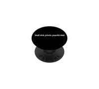 Petit Cercle Private Peaceful Mind Citation introvertie PopSockets PopGrip Adhésif