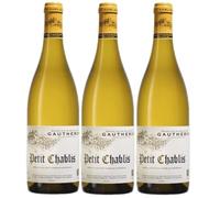 Petit chablis bourgogne 2024 AOC - Vin blanc chardonnay sec - 3 x 75cl.