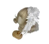 Petit chapeau à ailes, accessoire pour cheveux, couvre-chef en dentelle pour, fixation latérale, tenue pour événement photo, accessoire pour cheveux en dentelle, accent