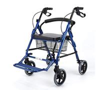 Petit chariot d'épicerie pour personnes âgées en fauteuil roulant - Chariot de marche à quatre roues - Déambulateur pliable - Déambulateur auxiliaire - Diable - Beauty Comes