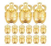 Petit Charme de Scarabée en Métal Or, Ambiance Noël, 20pcs | Breloques Scarabées Rétro, Pendentif pour Choker et Paquet, Usage Atelier Artisanal, Motif Égyptien