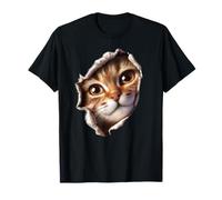 Petit chat drole chat femme homme cadeau amoureux des chats T-Shirt