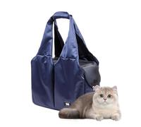 Petit chat harnais de voyage - Sac à bandoulière avec grand chariot pour chat, transport respirant pour chiens pour chiens de changement avec rembourrage doux pour voyager, promenade