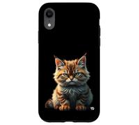 Petit chat mignon et méchant - Oeil maléfique - Animal drôle Coque pour iPhone XR