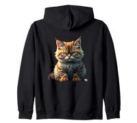 Petit chat mignon et méchant - Oeil maléfique - Animal drôle Sweat à Capuche