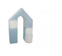Petit Château - Lot De 11 Blocs En Mousse Pour Le Jeu Blanc, Bleu (Pastel)