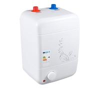 Petit chauffe-eau 10 l - Résistant à la pression - Chauffe-eau électrique - Stockage sous évier - Mini chauffe-eau sans réservoir - 1500 W - Convient pour la cuisine, les toilettes d'invités - Faible