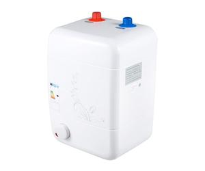 Petit chauffe-eau résistant à la pression, 10 l, 1500 W, chauffe-eau sous table avec tuyau d'évacuation de 30 à 65 °C, chauffe-eau réglable pour la cuisine et la salle de bain