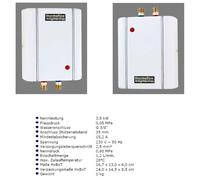 Petit Chauffe-Eau Thermoflow Elex 3,5 Kw Basse Pression Table Supérieure Sous