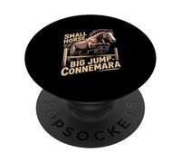 Petit Cheval Big Jump Connemara Cheval équestre PopSockets PopGrip Adhésif