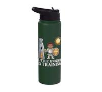 Petit chevalier en formation, guerrier, garçon, chevalier médiéval Stainless Steel Insulated Water Bottle