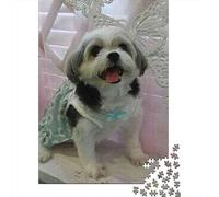 Petit Chien Ailes de Papillon Puzzle 1000 Pièces Puzzle pour Adultes Papier Jeu de Puzzle 1000 Pièces Détente Idée Cadeau 52x38cm/1000pcs