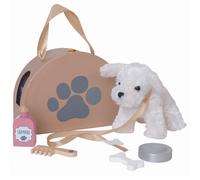 Petit chien avec son sac