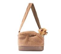 Petit chien - Sac à bandoulière imperméable | Bandoulière de transport pour chien chaude et imperméable avec boucle de harnais de sécurité, parfait pour les petits à moyens, idéal pour les voyages