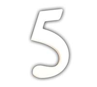 Petit chiffre 5 12cm - Blanc
