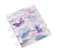 Petit Classeur Transparent,Carnet De Rangement D Autocollants Avec 20 Pages Internes | Classeur Photo Transparent - pour Journal Reçus Billets Étudiants Enseignants Bureau École