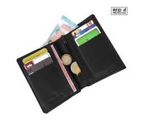 LOLUNA® Petit Classique Portefeuille Homme en Cuir Protection RFID Blocage - idée Cadeau Noël, fête, Anniversaire - Noir