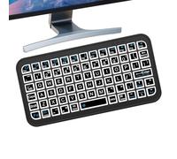 Petit clavier sans fil, clavier sans fil rétroéclairé - Petit clavier BT pour ordinateur portable, luminosité réglable - Claviers d'ordinateur silencieux et rechargeables, clavier de tablette pour plu