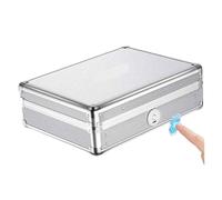 Petit coffre-fort - Coffre-fort biométrique à empreintes digitales Coffre-fort de sécurité for bijoux avec serrure à code Morse Coffre-fort secret intelligent caché