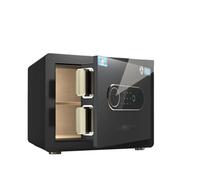 Petit Coffre Fort Maison Tout Acier Intelligent Empreinte Digitale Mots de Passe Coffre-fort avec Mot de Passe Virtuel et Mot de Passes Temporaire À Usage Uniques Safe pour La Maison, Le Bureau(Black)