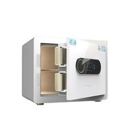 Petit Coffre Fort Maison Tout Acier Intelligent Empreinte Digitale Mots de Passe Coffre-fort avec Mot de Passe Virtuel et Mot de Passes Temporaire À Usage Uniques Safe pour La Maison, Le Bureau(White)